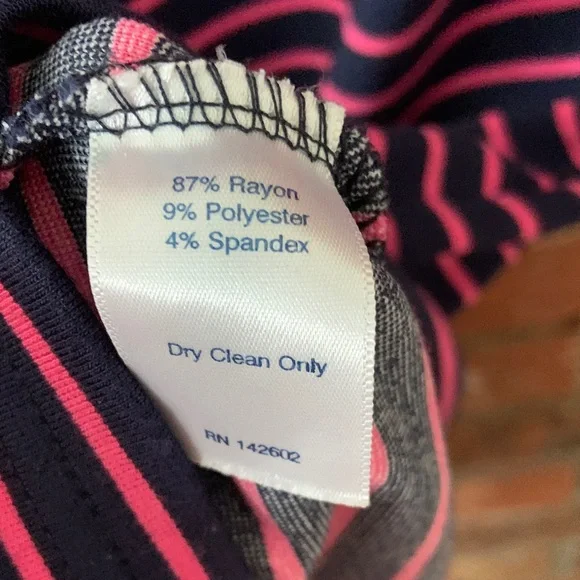 Sail to Sable Smiling in Stripes Navy Pink Striped Long Sleeve Dress - Picture 6 of 8